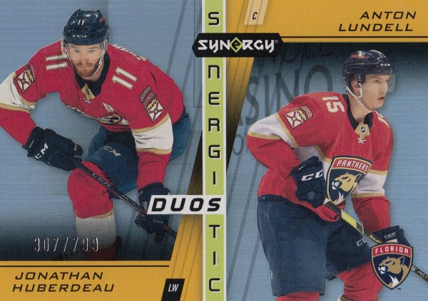 insert karta HUBERDEAU/LUNDELL 21-22 Synergy Synergistic Duos Stars and Rookies /799